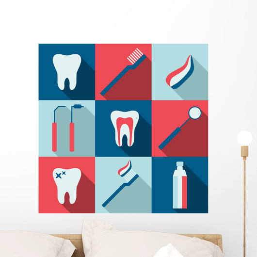 Iconic Montage Dental Wall Mural