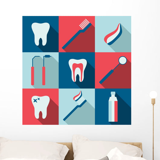 Iconic Montage Dental Wall Mural
