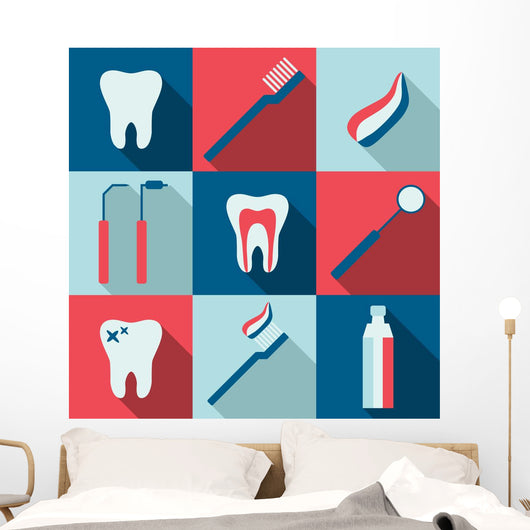 Iconic Montage Dental Wall Mural