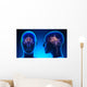 Female Limbic System Brain Anatomy - blue concept Wall Mural