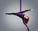 Beautiful dancer on aerial silk, aerial contortion, aerial ribbo Wall Mural