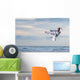 Man jumping to practice Marcial Arts kick Wall Mural