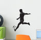 Football (soccer) player with ball Wall Decal