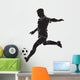 Football (soccer) player with ball Wall Decal