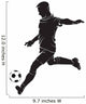 Football (soccer) player with ball Wall Decal