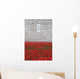Red Coronation Flowers Wall Mural