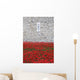 Red Coronation Flowers Wall Mural