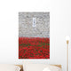 Red Coronation Flowers Wall Mural