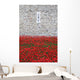 Red Coronation Flowers Wall Mural