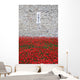 Red Coronation Flowers Wall Mural