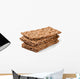 crispbread isolated on white background Wall Decal