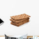 crispbread isolated on white background Wall Decal