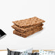 crispbread isolated on white background Wall Decal