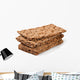 crispbread isolated on white background Wall Decal