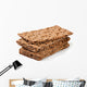 crispbread isolated on white background Wall Decal