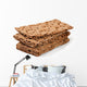 crispbread isolated on white background Wall Decal