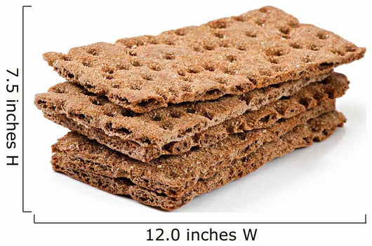 crispbread isolated on white background Wall Decal