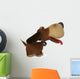 3d ridiculous dog Wall Decal