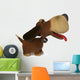 3d ridiculous dog Wall Decal
