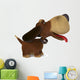 3d ridiculous dog Wall Decal