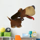 3d ridiculous dog Wall Decal