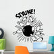 Strike! Bowling Wall Decal