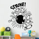 Strike! Bowling Wall Decal