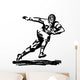 Football Player Running With Ball Wall Decal