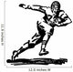 Football Player Running With Ball Wall Decal