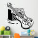 Electric Guitar And Amplifier Wall Decal