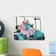 golf cart seniors isolated Wall Decal