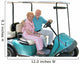 golf cart seniors isolated Wall Decal