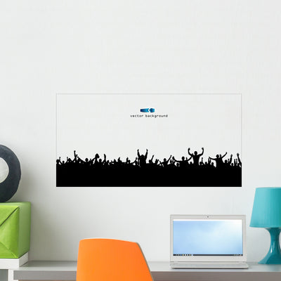 Advertising Banner for Sports Wall Decal Panoramic shown on a wall