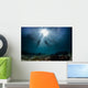 scuba divers start a dive Wall Mural