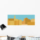 Middle East Town , Old City, Illustration Wall Mural