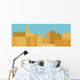 Middle East Town , Old City, Illustration Wall Mural