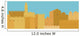 Middle East Town , Old City, Illustration Wall Mural