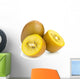 Golden kiwifruit/ kiwi cut and whole Wall Decal