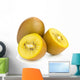 Golden kiwifruit/ kiwi cut and whole Wall Decal