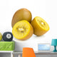 Golden kiwifruit/ kiwi cut and whole Wall Decal