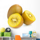 Golden kiwifruit/ kiwi cut and whole Wall Decal