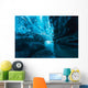 Big ice cave a at Vatnajokull glacier, Iceland Wall Mural