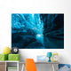 Big ice cave a at Vatnajokull glacier, Iceland Wall Mural
