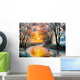 oil painting on canvas - the river Wall Mural