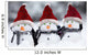 Snowmen with Christmas hats Wall Mural