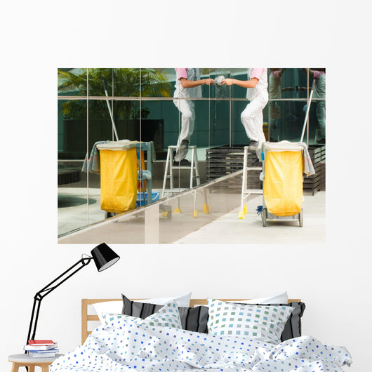 Cleaning Wall Mural