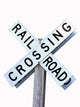Rail Road Crossing Sign Wall Decal