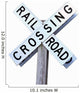 Rail Road Crossing Sign Wall Decal