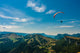 Paragliding on the sky Wall Mural