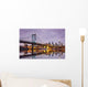 Ben Franklin Bridge and Philadelphia Skyline Wall Mural